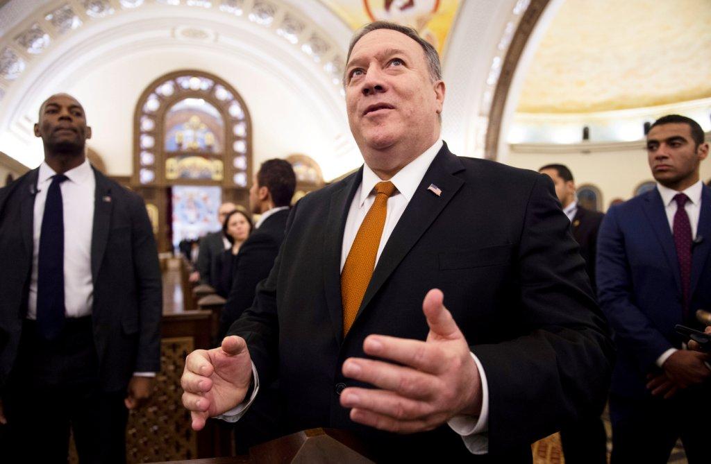 Pompeo dio su discurso en la American University de El Cairo, en Egipto (Reuters)