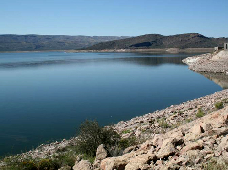 Presa Lázaro Cárdenas al 61 de capacidad