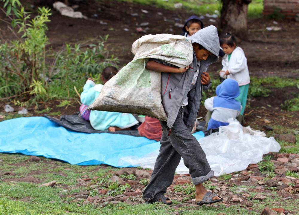 Trabajo infantil, el festejo para niños en pobreza