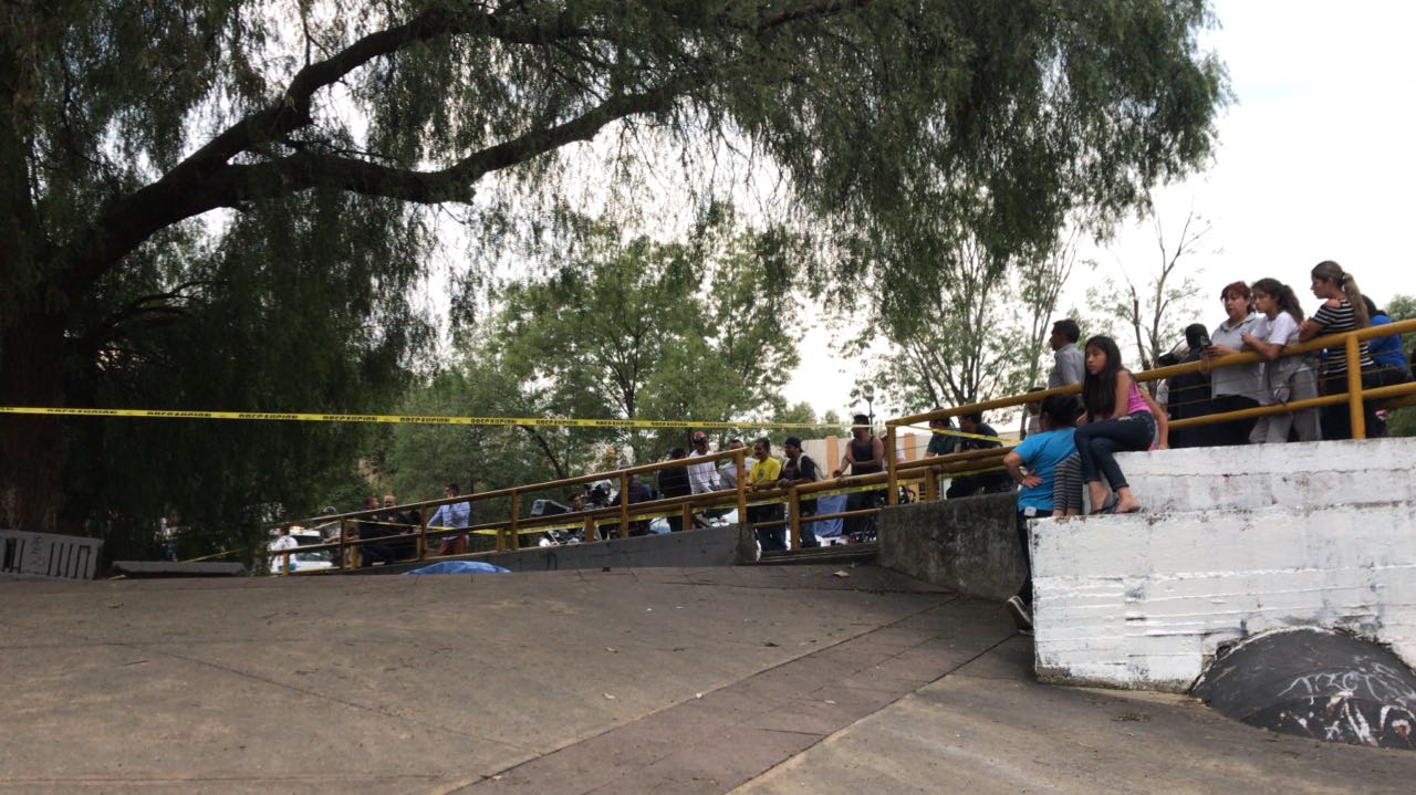 La zona fue resguardada por elementos de la SSP. (Jorge Becerril)