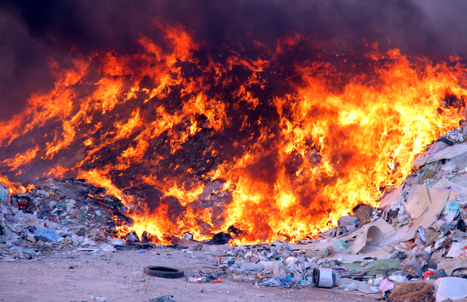 Los reportes de incendio se incrementaron después del fuego en el relleno sanitario. (Martín Piña Reta)