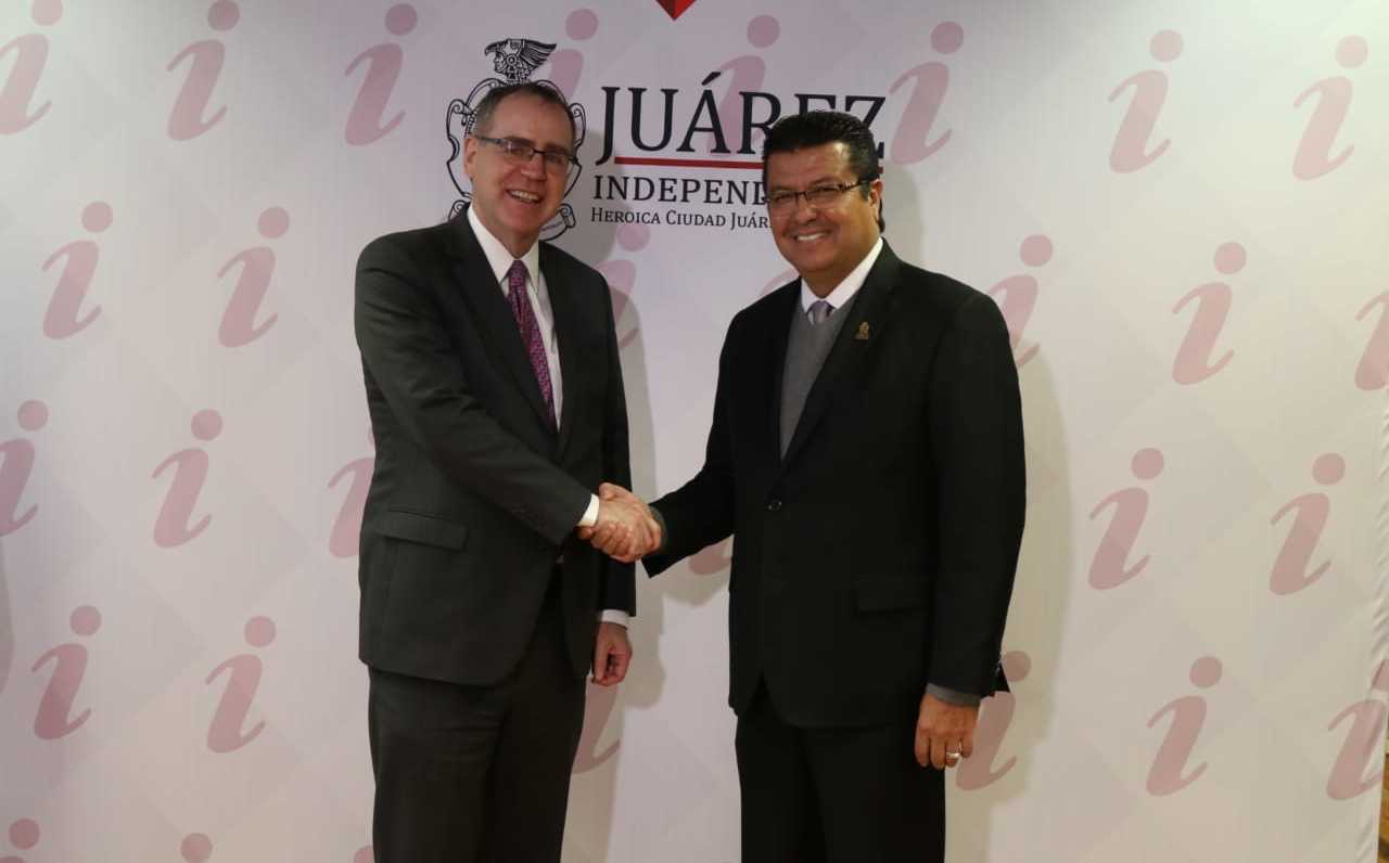 Alcalde de Ciudad Juárez con diplomáticos norteamericanos Grupo Milenio