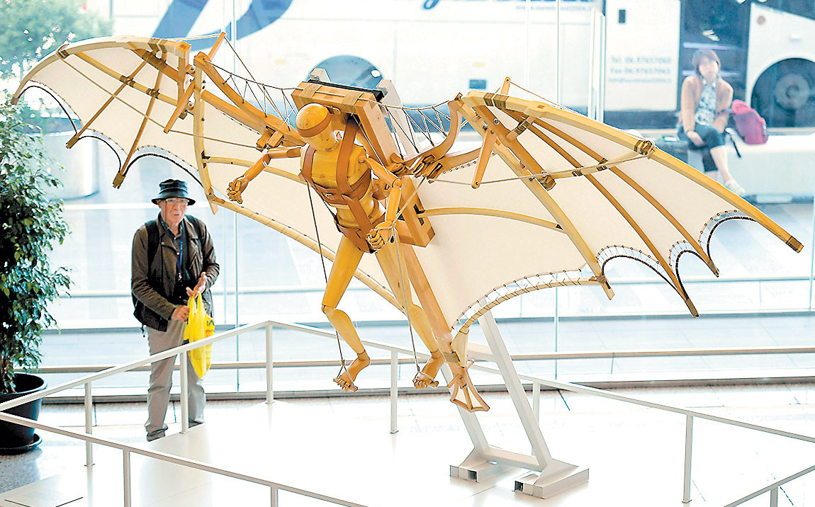 Las m&aacute;quinas ideadas por Leonardo Da Vinci llegan a M&eacute;xico