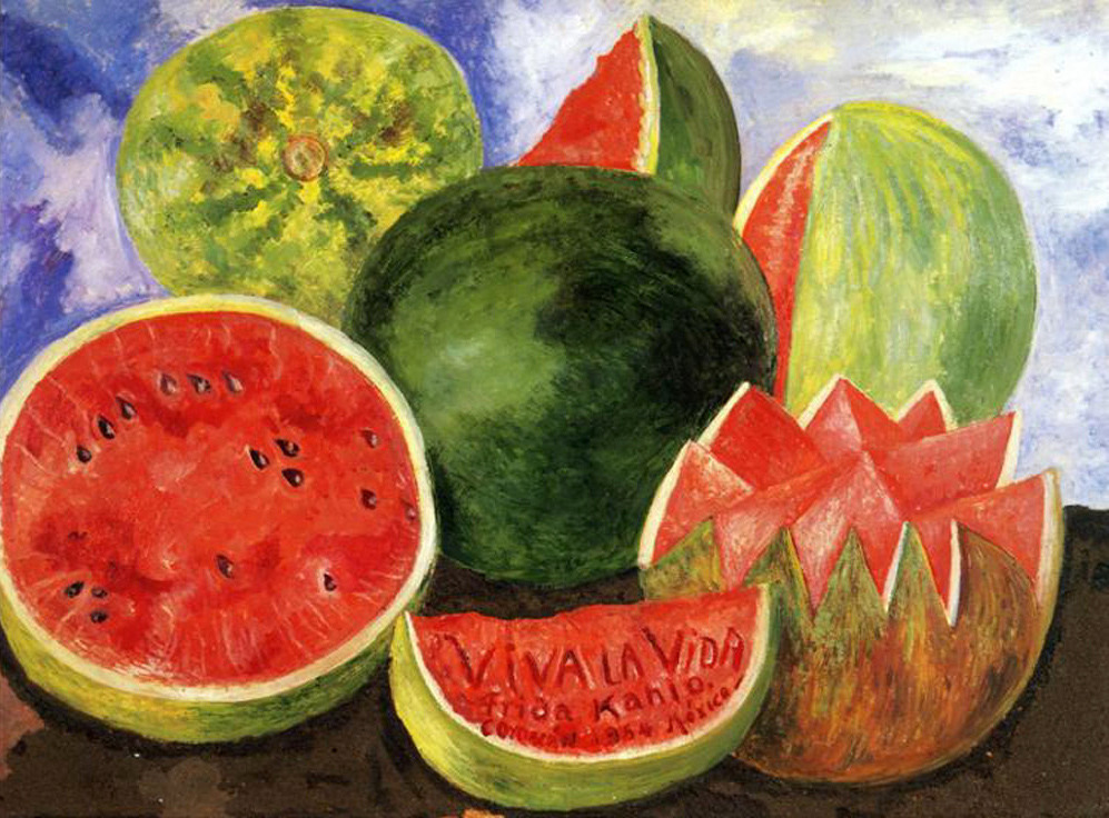 Naturaleza muerta: Viva la vida, de Frida Kahlo