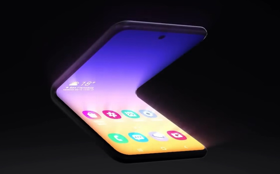 Samsung presenta celular que se dobla por la mitad como una concha