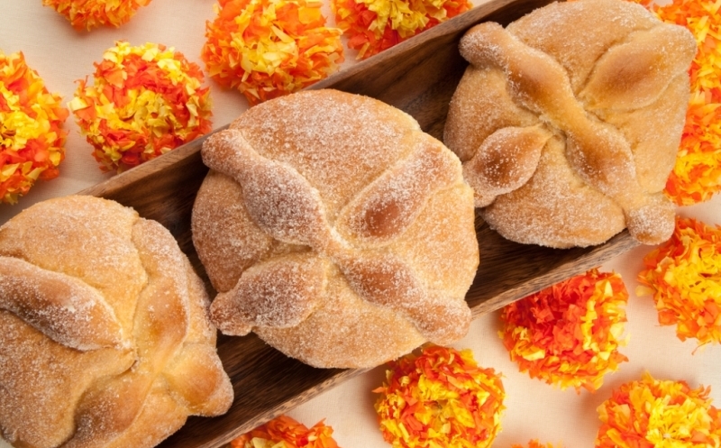 Pan de muerto nella Festa dei morti in Messico