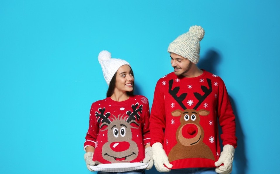 Duos Sueter NavideÃ±o En Pareja Duo Ugly Sweater Sueter Navideño - Main Image