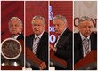 El presidente López Obrador en su conferencia matutina de hoy. (Octavio Hoyos)