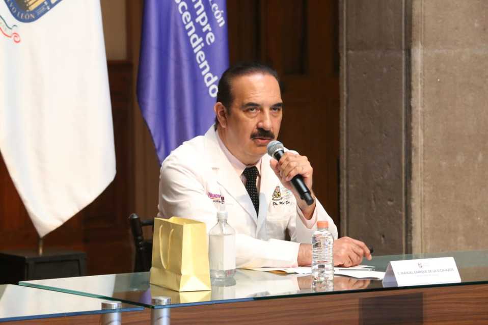 Manuel de la O Cavazos, secretario de Salud de Nuevo León. Foto: Raúl Palacios.