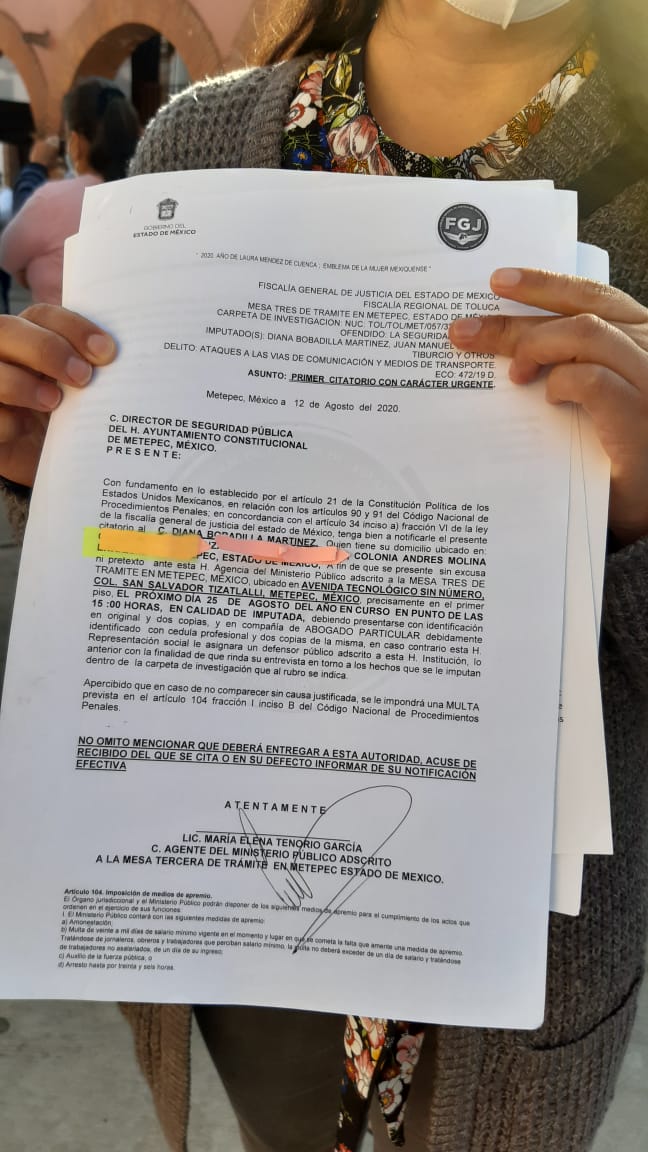 La dependencia de seguridad la denunció por ataques contra sus elementos.