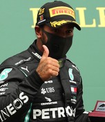 Lewis Hamilton se llevó el GP de Bélgica (AFP)