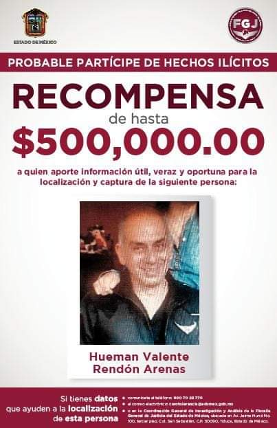 Hueman Valente Rendón Arenas se encuentra prófugo
