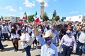 Campesinos se manifestaron en Chihuahua. (Juan José García Amaro)