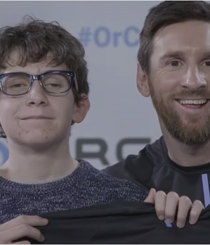 Messi con el pequeño invidente (Especial)