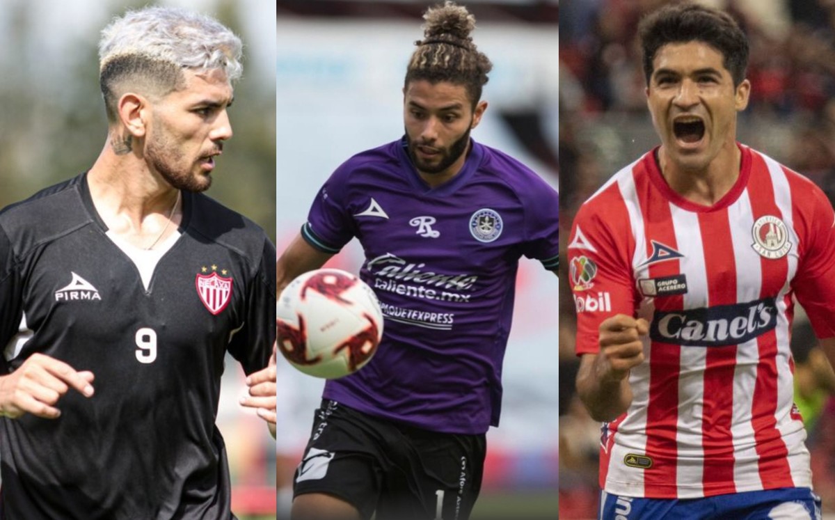 Passerini, César Huerta y Nicolás Ibáñez (Twitter @Club Necaxa/Imago7/Mexsport)