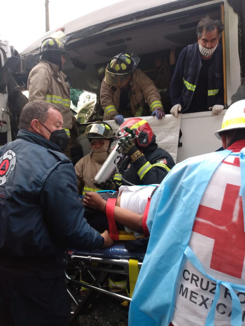 A las 6:58 horas se recibe el reporte de un accidente de tránsito.