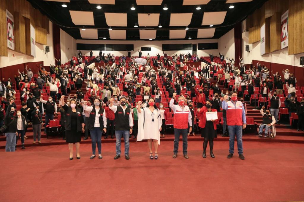 La dirigente estatal subrayó que cuentan con más de 500 mil priistas organizados.