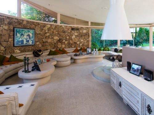 Sala de la casa de Elvis Presley en Palm Springs, Foto: ElvisInPalmSprings.com