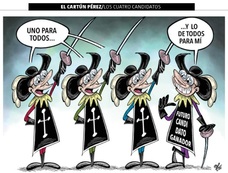 Los cuatro candidatos