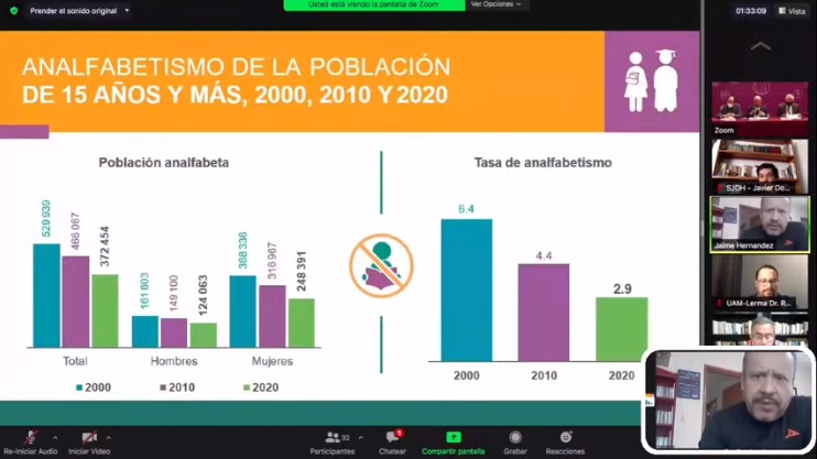 Señaló que en municipios con alta marginación la población solo cuenta con seis años de escolaridad. (Especial)