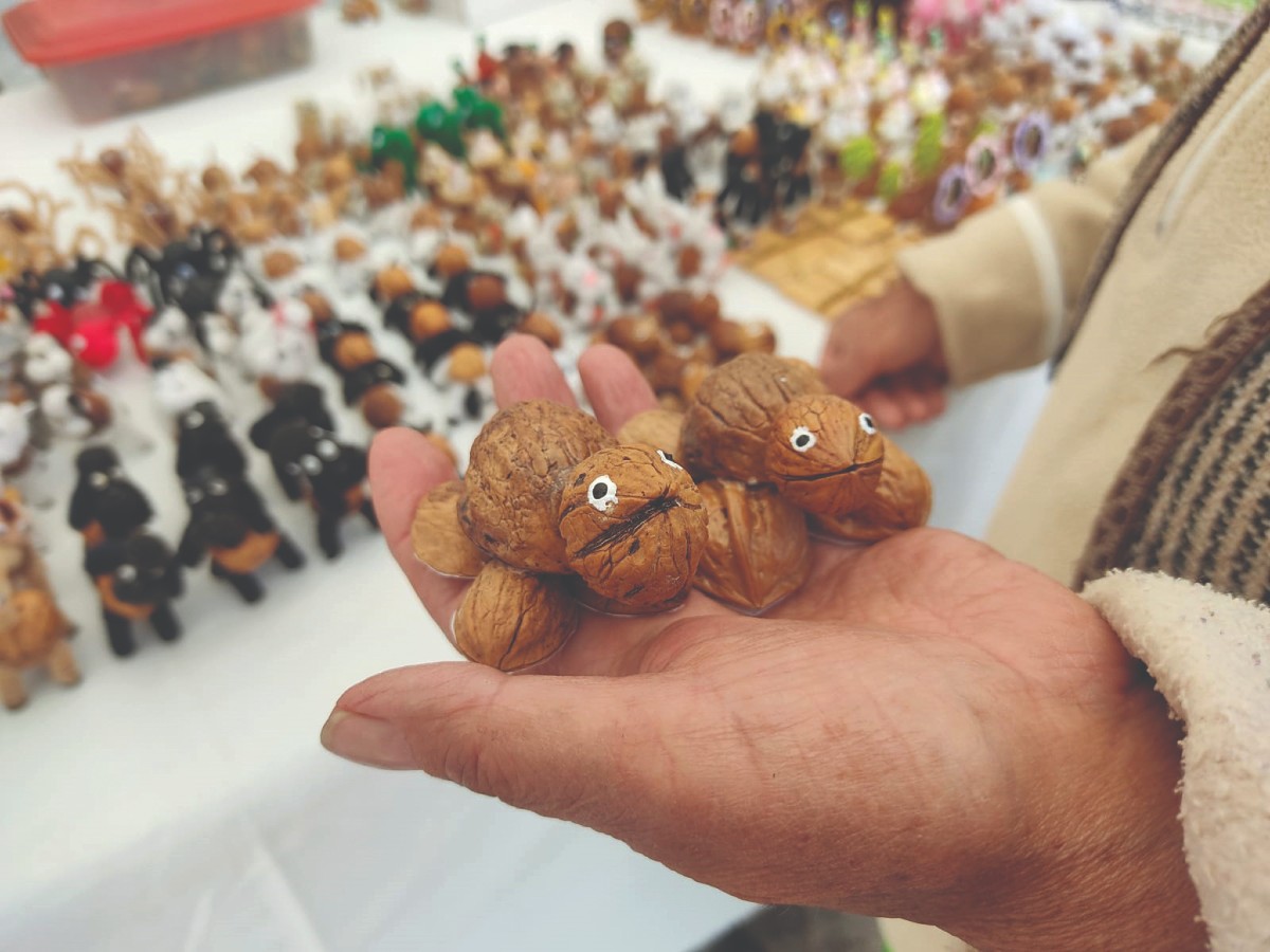 artesanías con nuez
