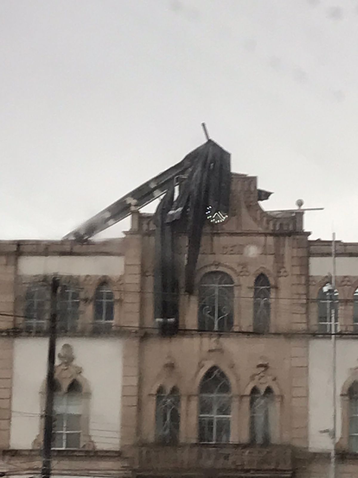 Caída de techos de lámina