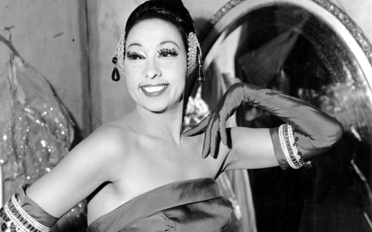 Joséphine Baker posando durante un concurso cerca de París | Foto: AFP