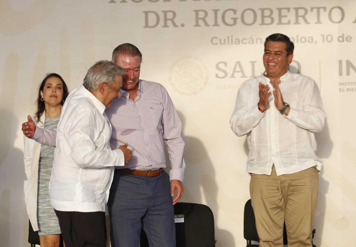 Presidente en reunión con el gobernador saliente y el gobernador electo de Sinaloa (Araceli López)