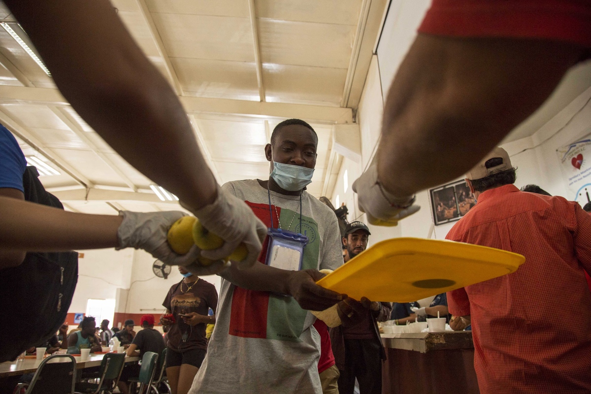 Migrantes haitianos.