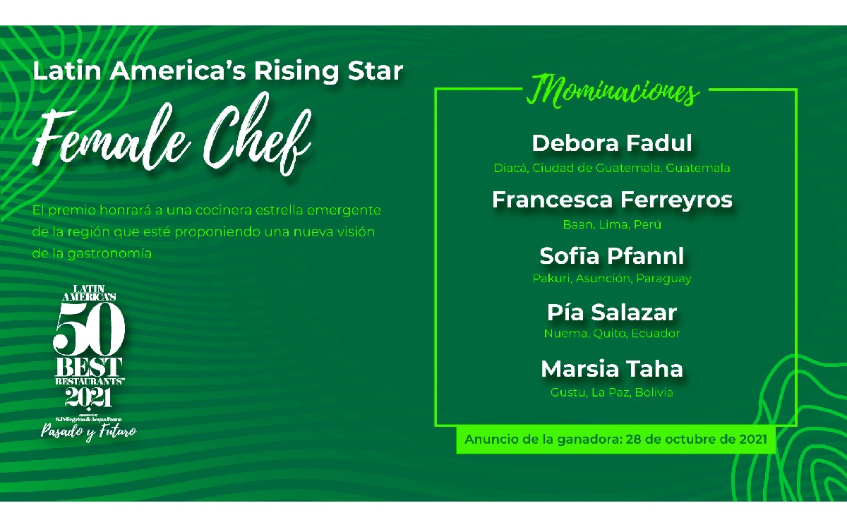 Latam's Rising Star Female Chef | FOTO: 50 Best