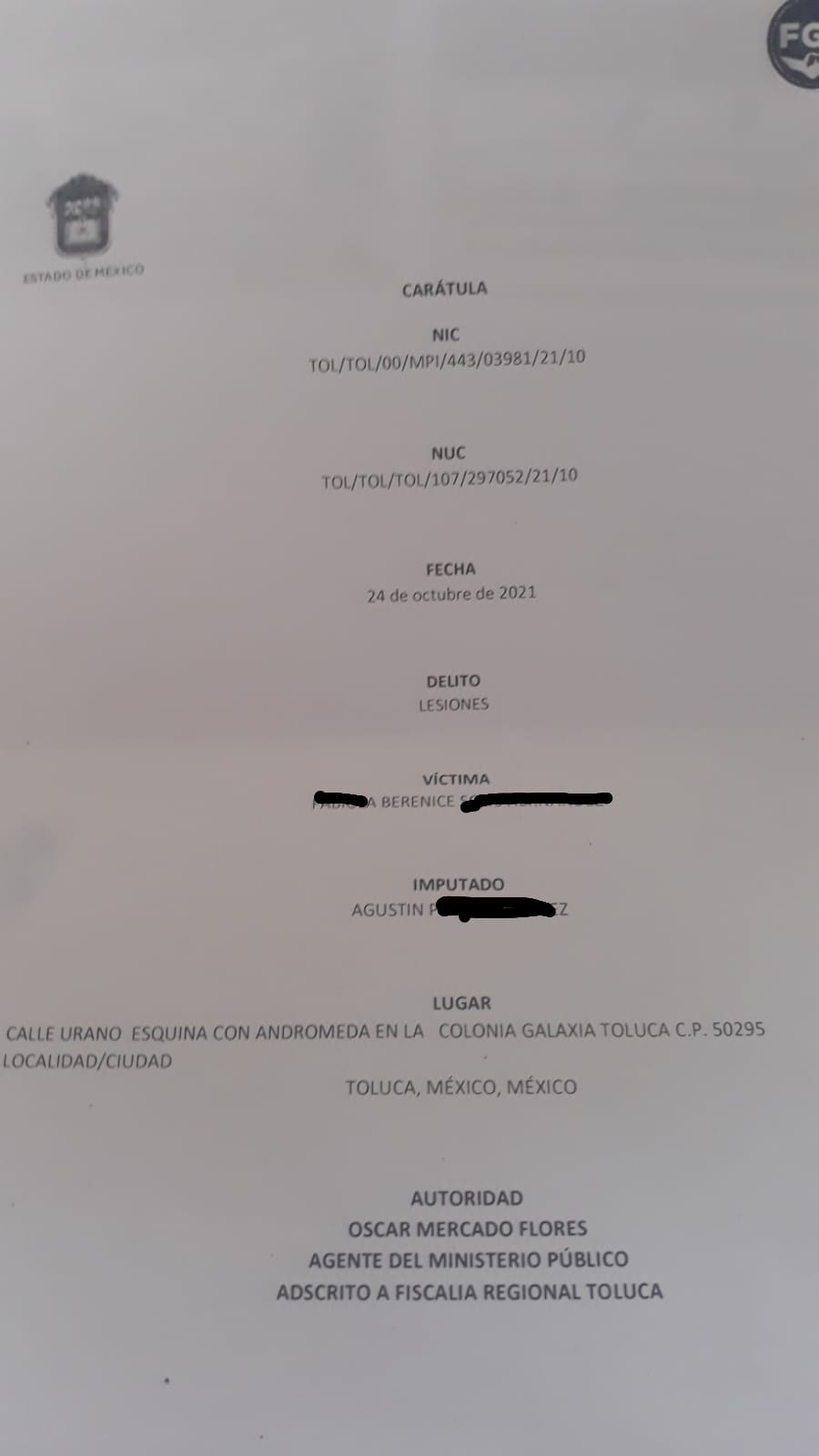 denuncia