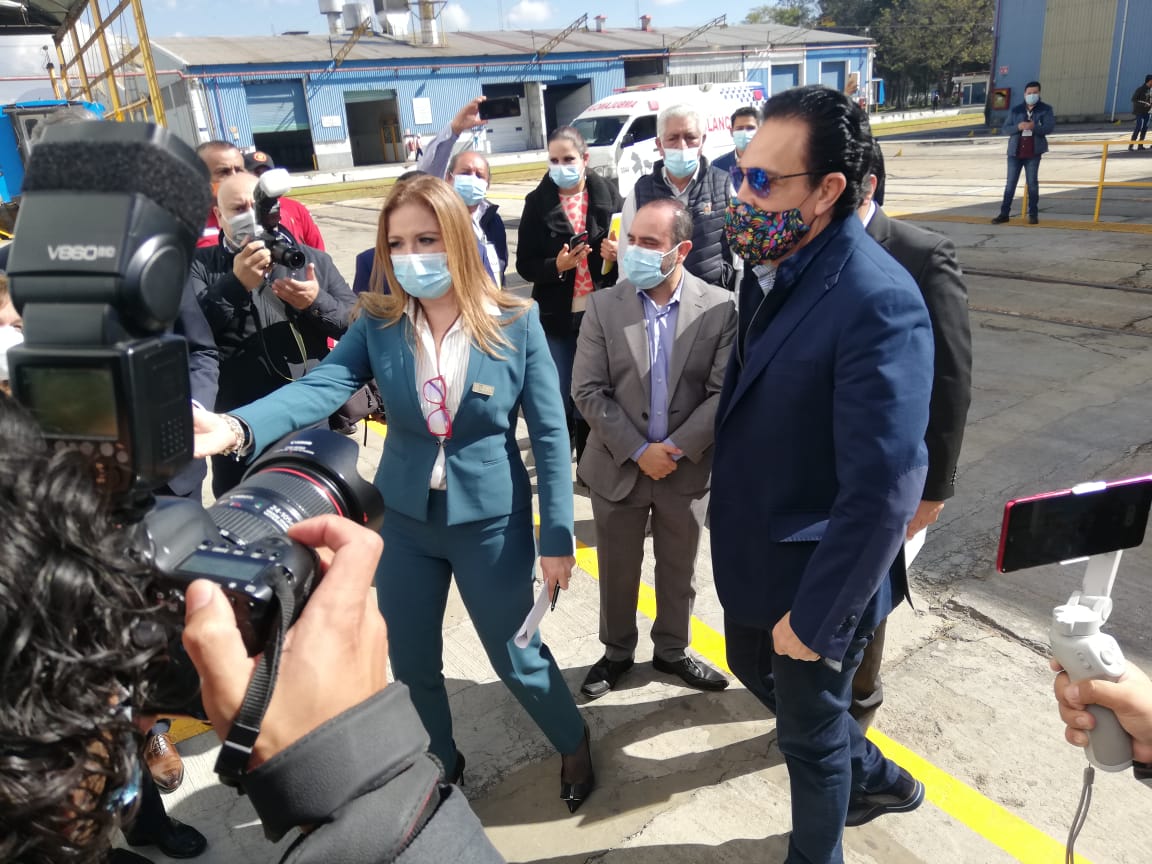 Omar Fayad estuvo presente en la feria de proveedores de Alstrom