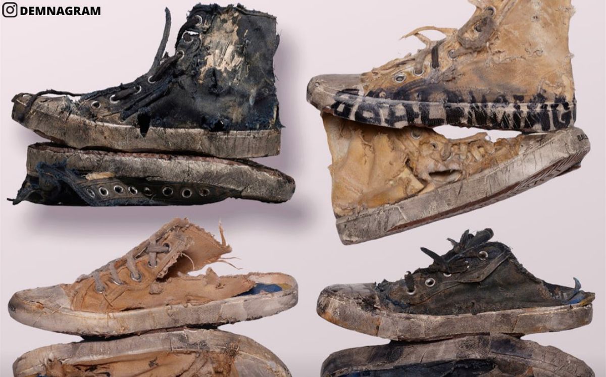 Balenciaga criticised for selling filthy garbage sneakers for S2590   MothershipSG  News from Singapore Asia and around the world